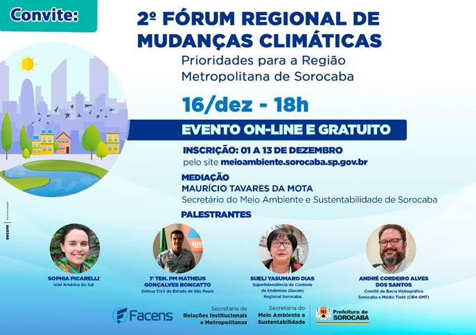 2º Fórum Regional de Mudanças Climáticas de Sorocaba
