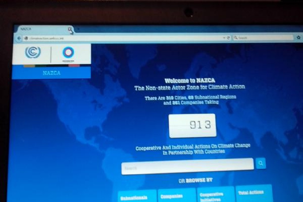 Portal de Ação Climática para Capturar e Catalisar Ações em Apoio ao Acordo de 2015