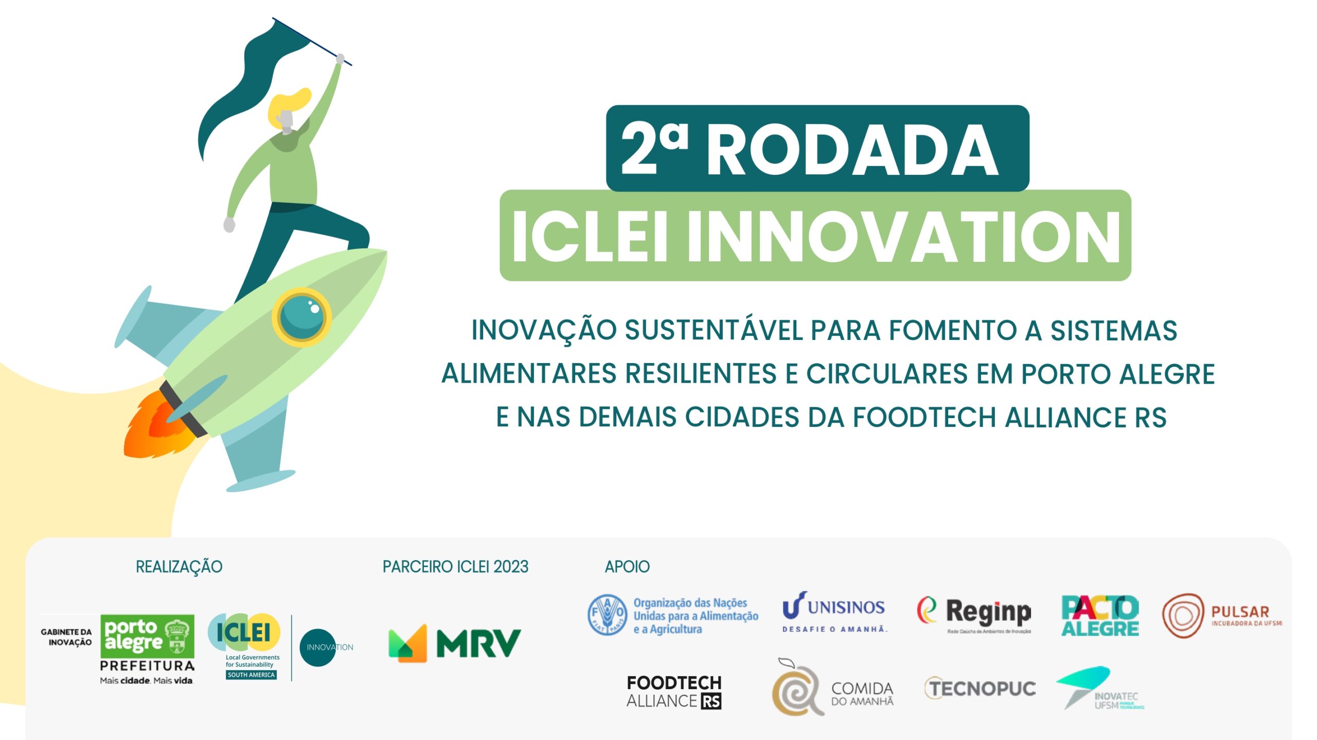 ICLEI e Prefeitura de Porto Alegre abrem chamada nacional para aceleração de startups sobre sistemas alimentares