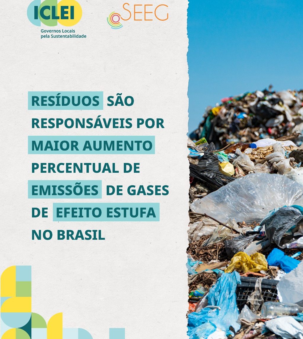 Setor de resíduos se destaca no aumento das emissões de GEE nas cidades brasileiras