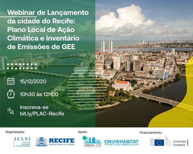 Webinar de Apresentação do Plano Local de Ação Climática (PLAC) do Recife