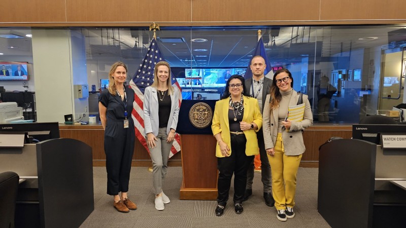 Semana del Clima en Nueva York: Marjorie Kauffmann visita la Agencia de Gestión de Emergencias